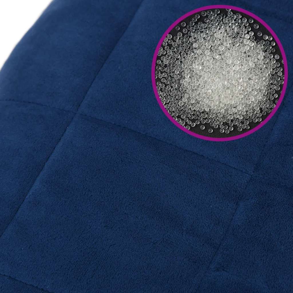 Teška deka plava 200x200 cm 13 kg od tkanine