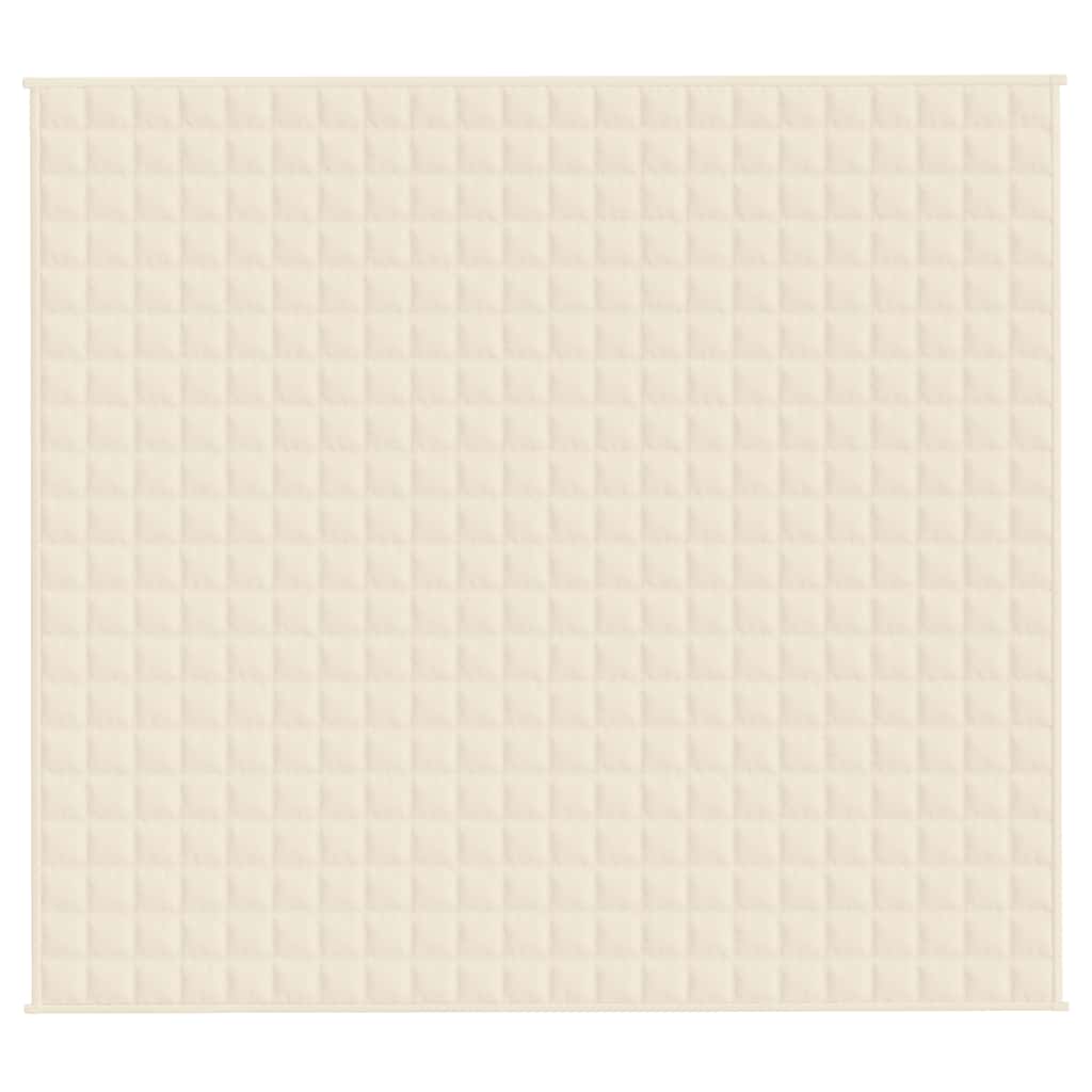 Teška deka svijetla krem 200x225 cm 9 kg od tkanine
