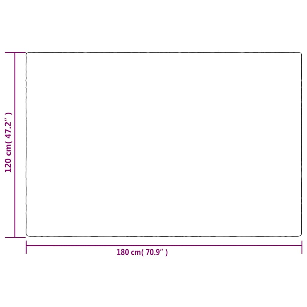 Teška deka s navlakom siva 120 x 180 cm 5 kg od tkanine