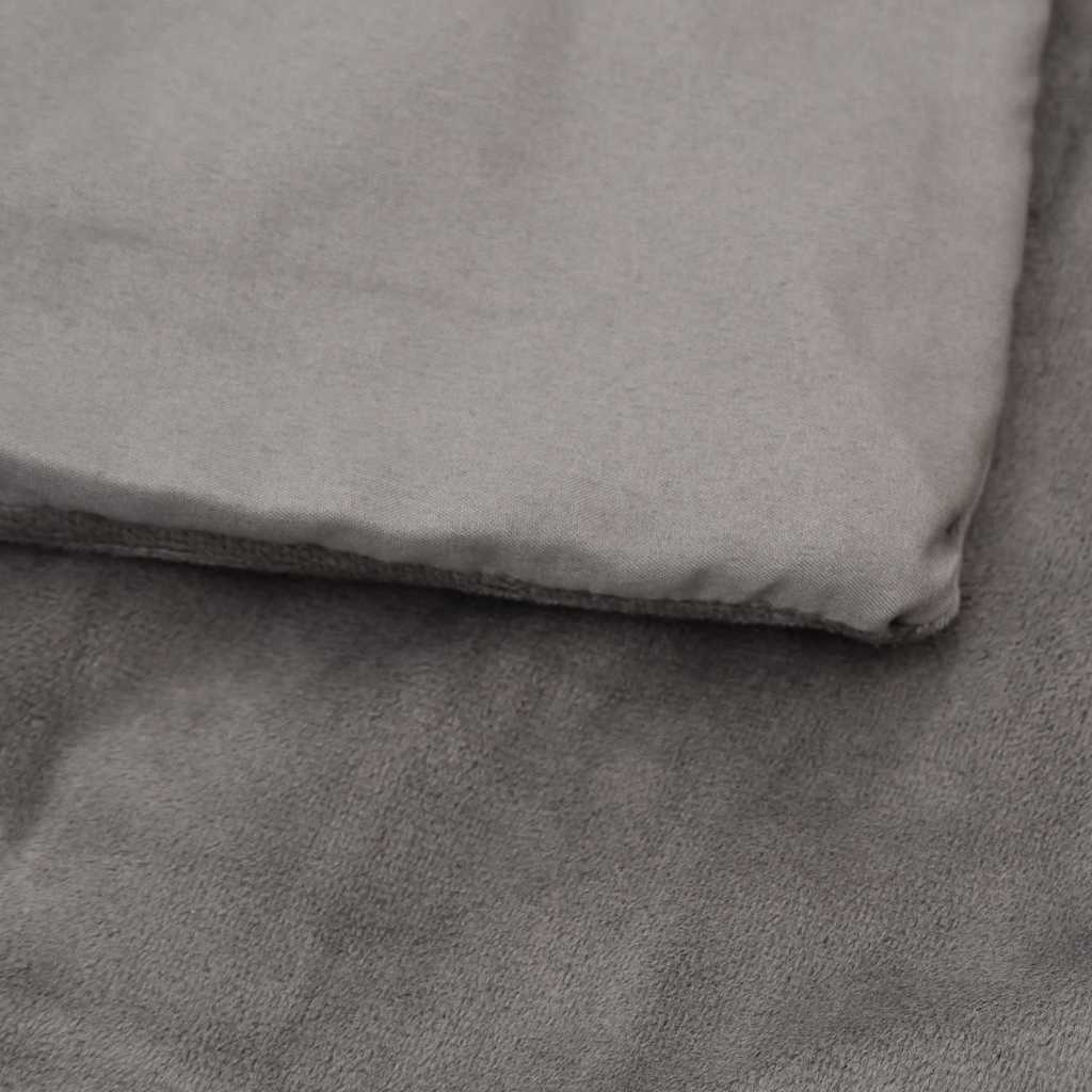 Teška deka s navlakom siva 150 x 200 cm 11 kg od tkanine