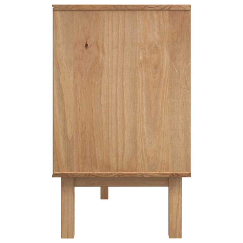 Komoda OTTA smeđe-bijela 114 x 43 x 73,5 cm od masivne borovine