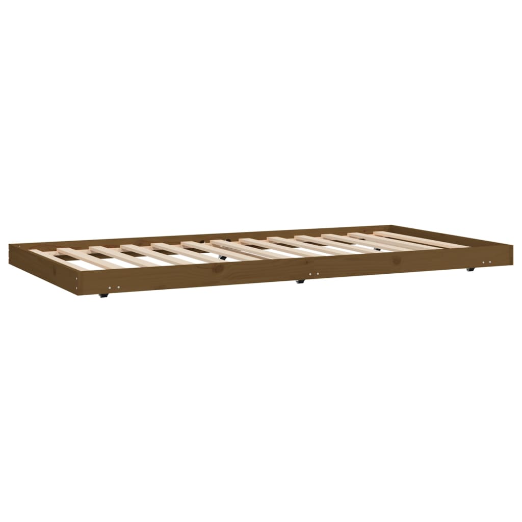 Okvir za krevet smeđa boja meda 80 x 200 cm od masivne borovine