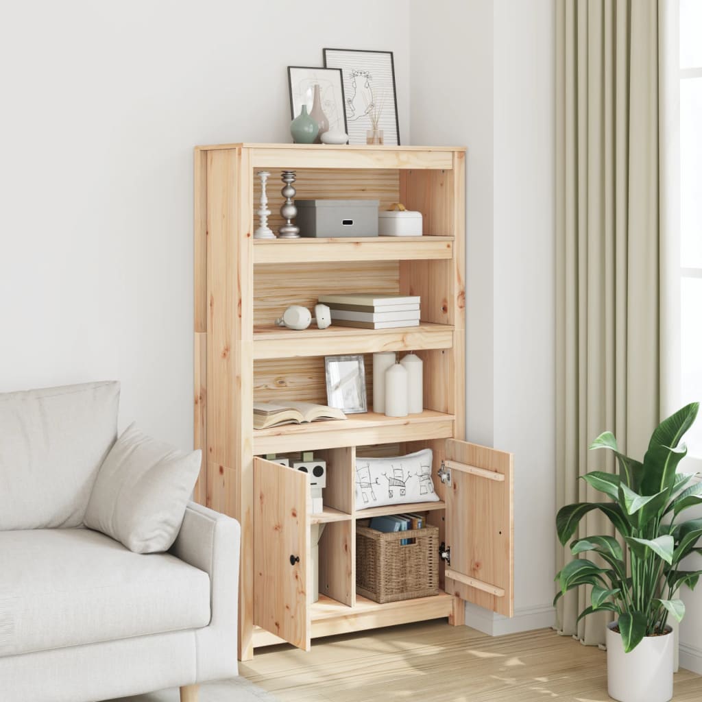 Visoka komoda 80 x 35 x 154 cm od masivne borovine