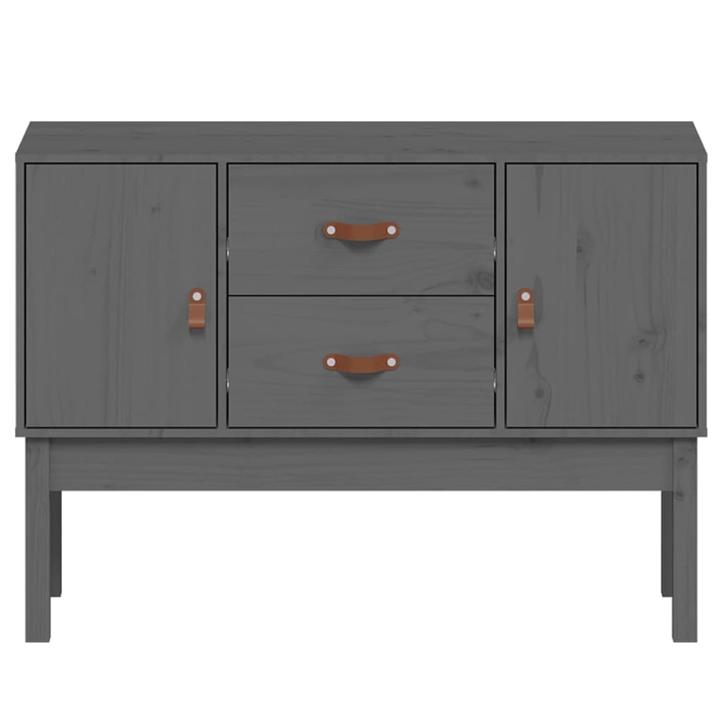 Komoda siva 110 x 40 x 78 cm od masivne borovine