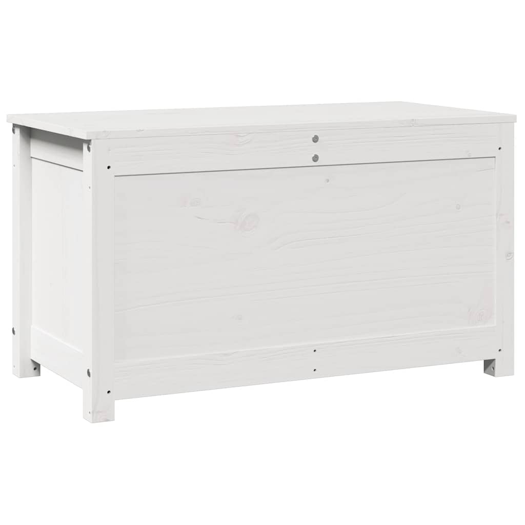 Kutija za pohranu bijela 80 x 40 x 45,5 cm od masivne borovine