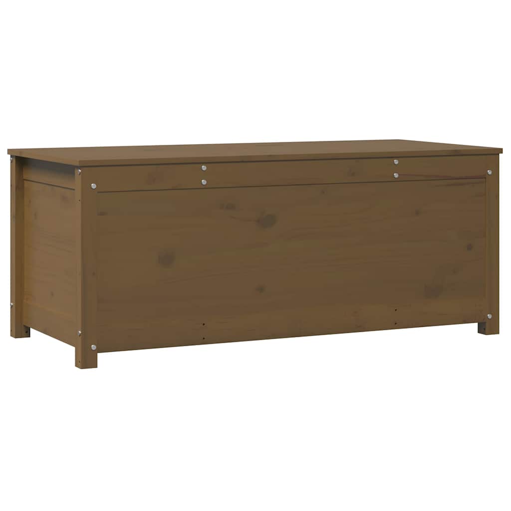 Kutija za pohranu boja meda 110x50x45,5 cm od masivne borovine