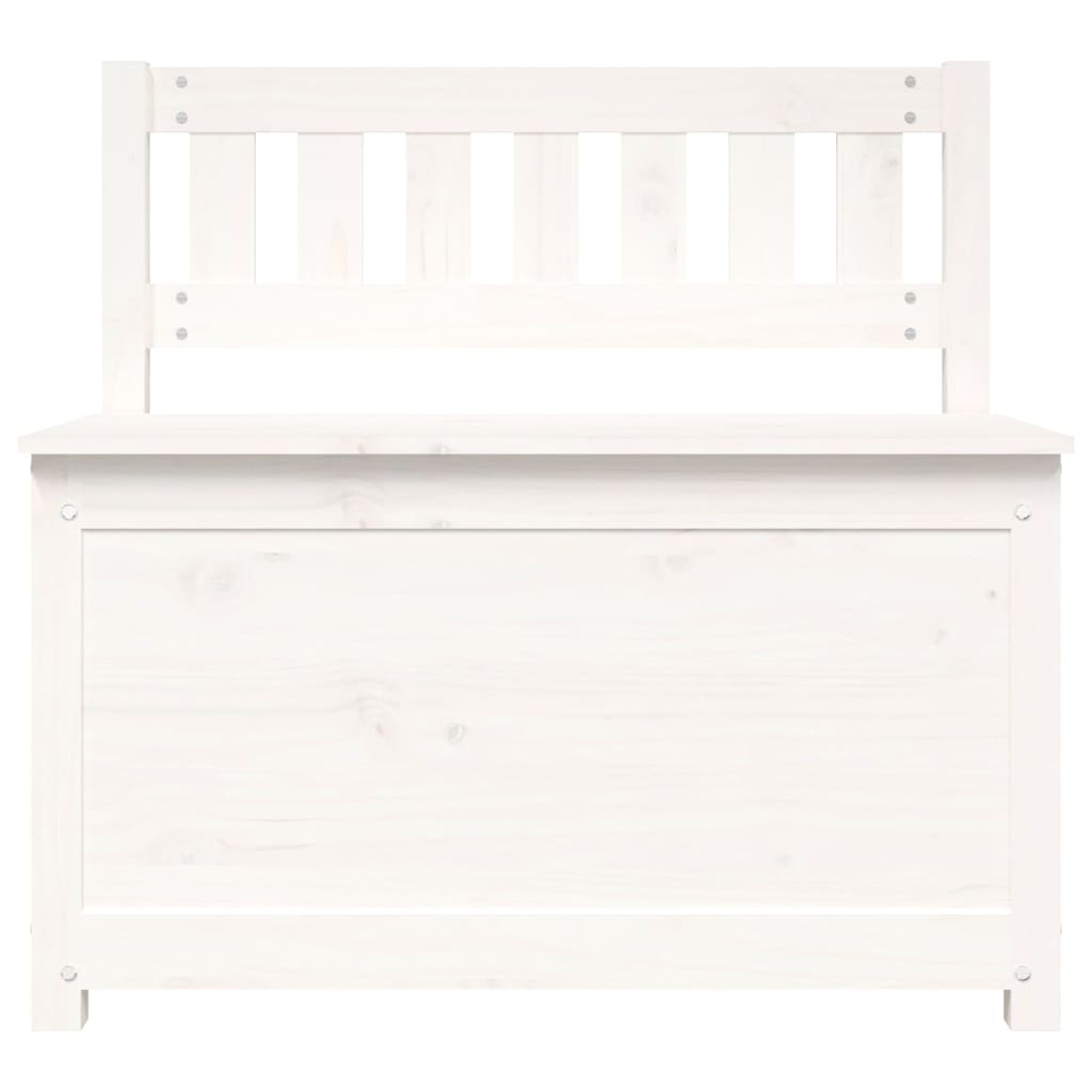 Klupa bijela 80x41x77 cm od masivne borovine