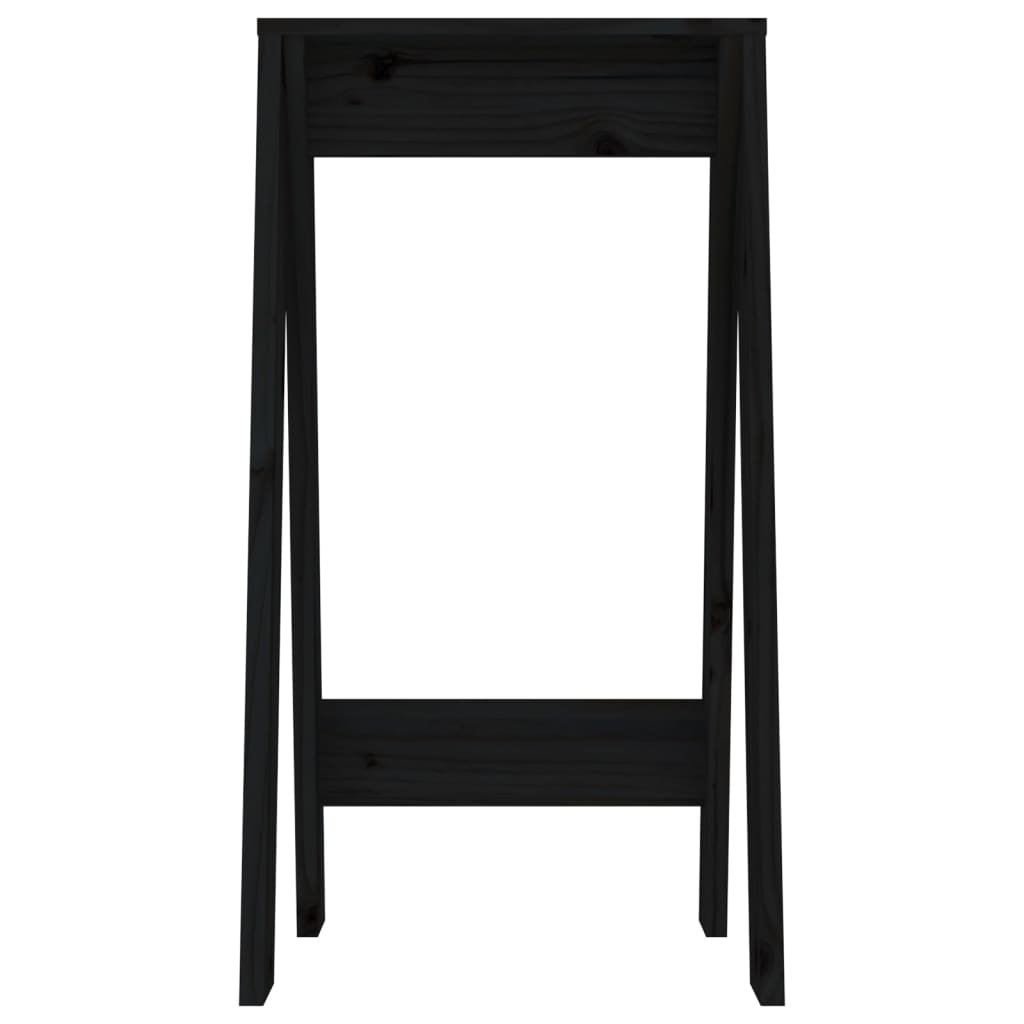 Stolci 2 kom crni 40 x 40 x 75 cm od masivne borovine