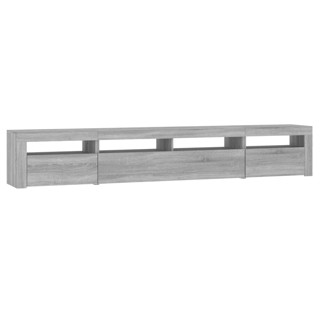 TV ormarić s LED svjetlima boja hrasta sonome 240x35x40 cm