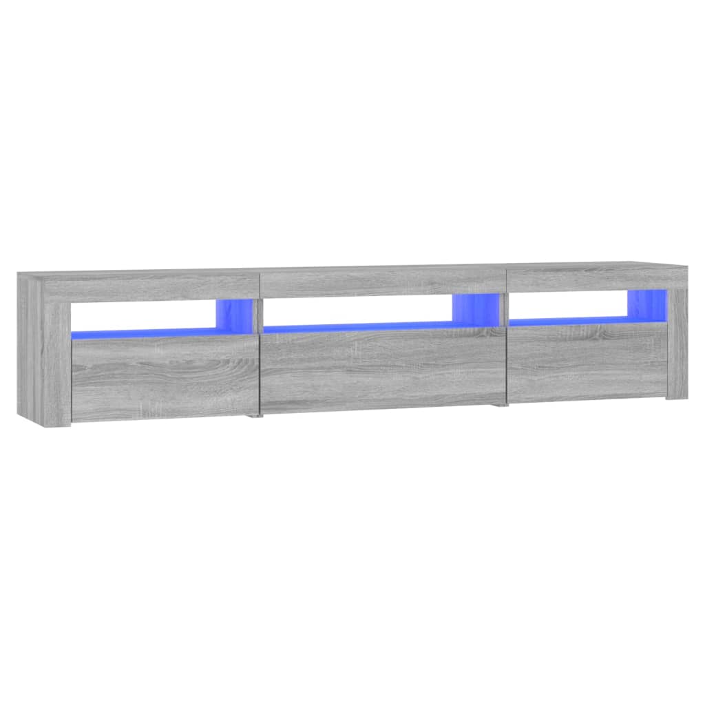TV ormarić s LED svjetlima boja hrasta sonome 195x35x40 cm