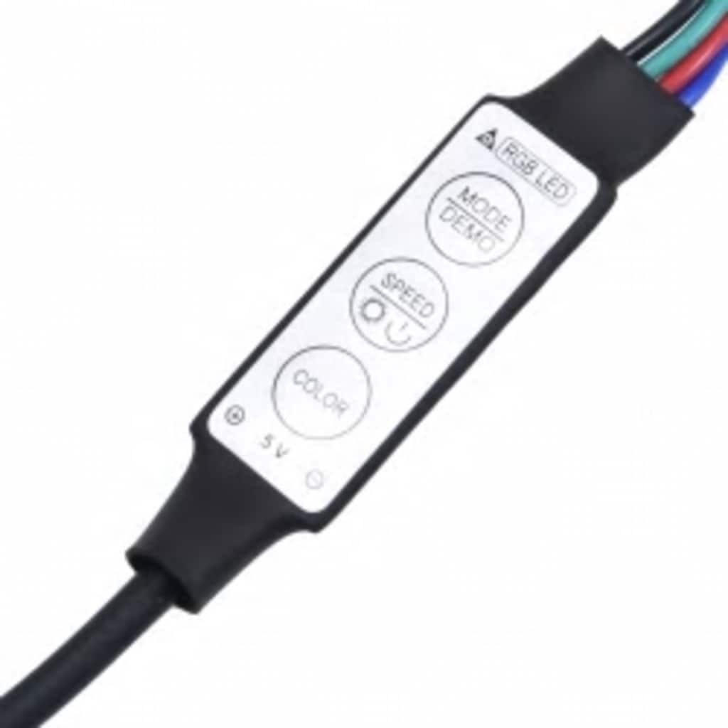 TV ormarić s LED svjetlima siva boja betona 260x36,5x40 cm