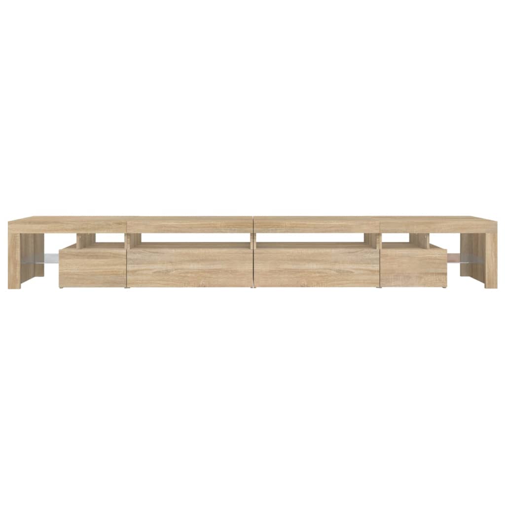 TV ormarić s LED svjetlima boja hrasta sonome 290x36,5x40 cm