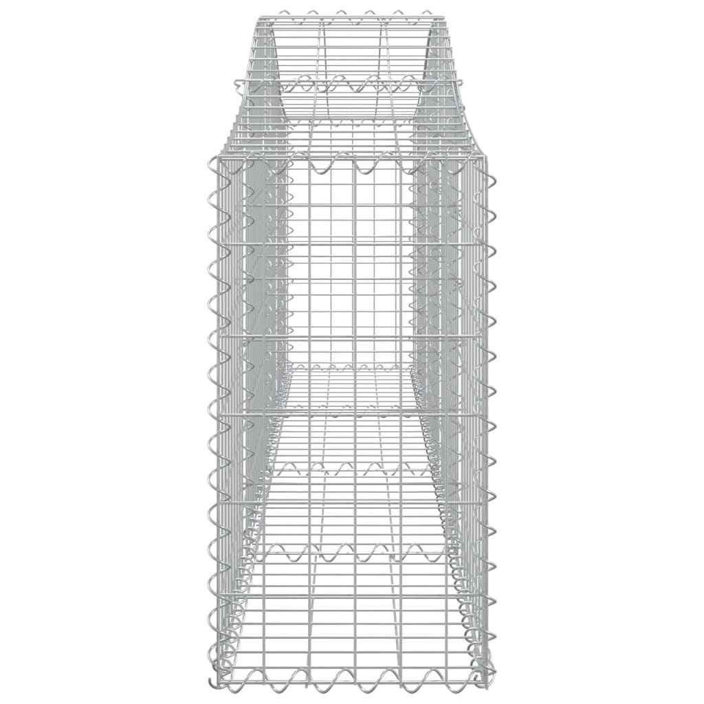 Gabionska košara s lukom 200 x 30 x 60/80 cm pocinčano željezo