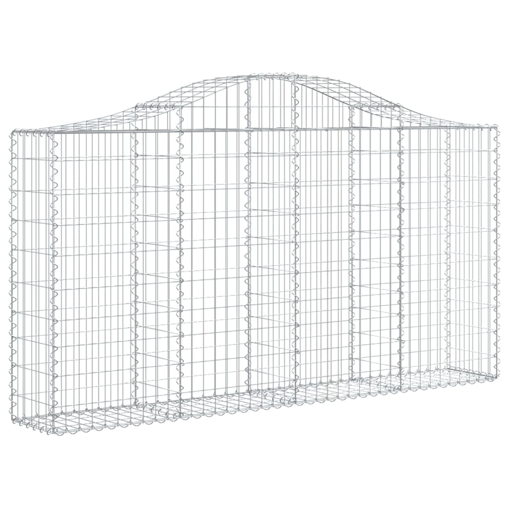 Gabionska košara s lukom 200x30x100/120 cm pocinčano željezo