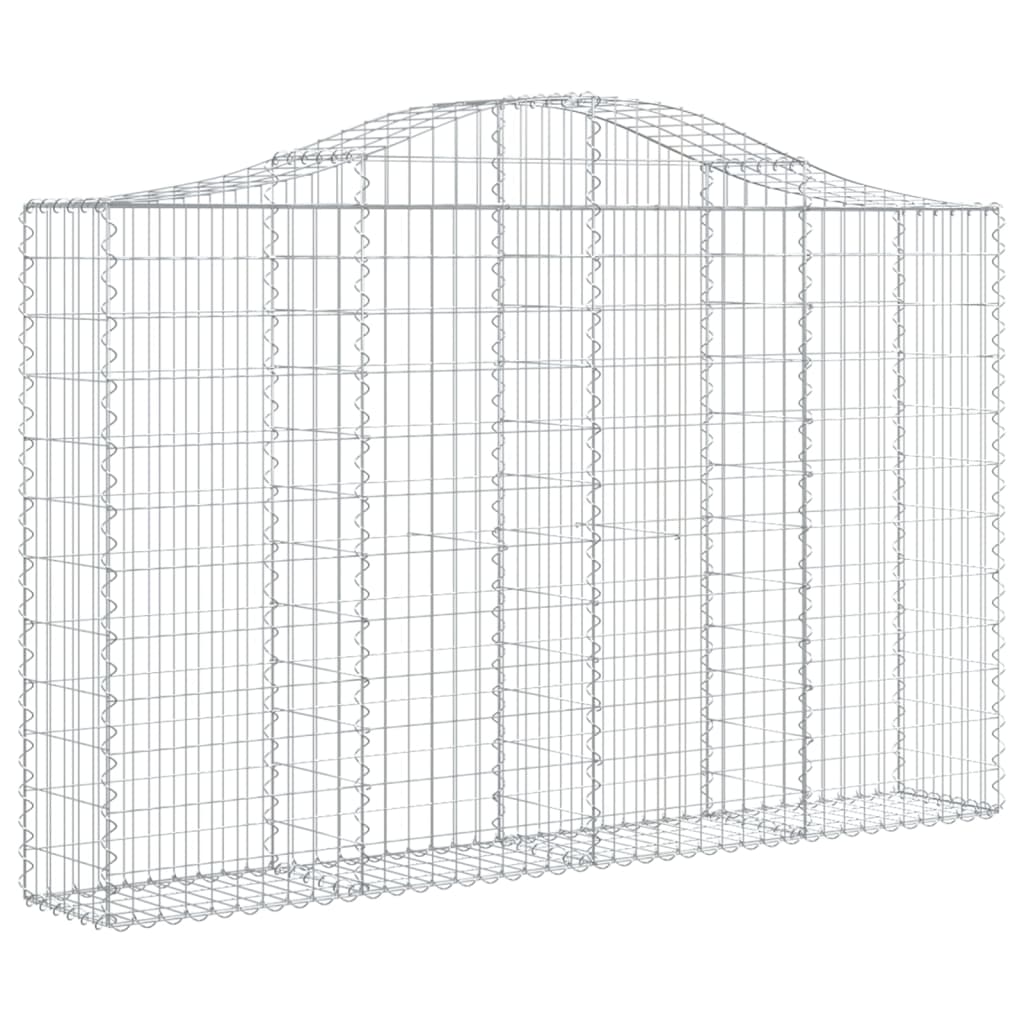 Gabionska košara s lukom 200x30x120/140 cm pocinčano željezo