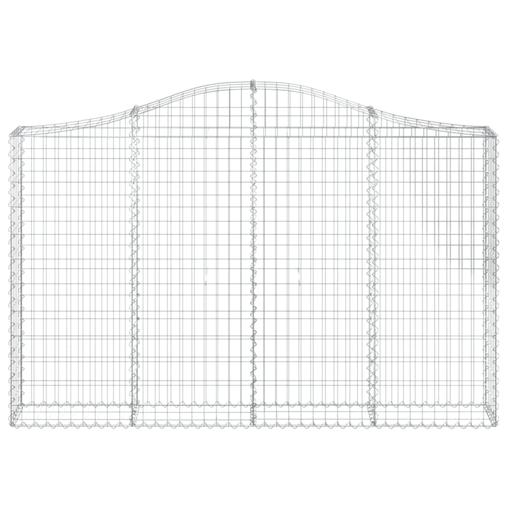 Gabionska košara s lukom 200x30x120/140 cm pocinčano željezo