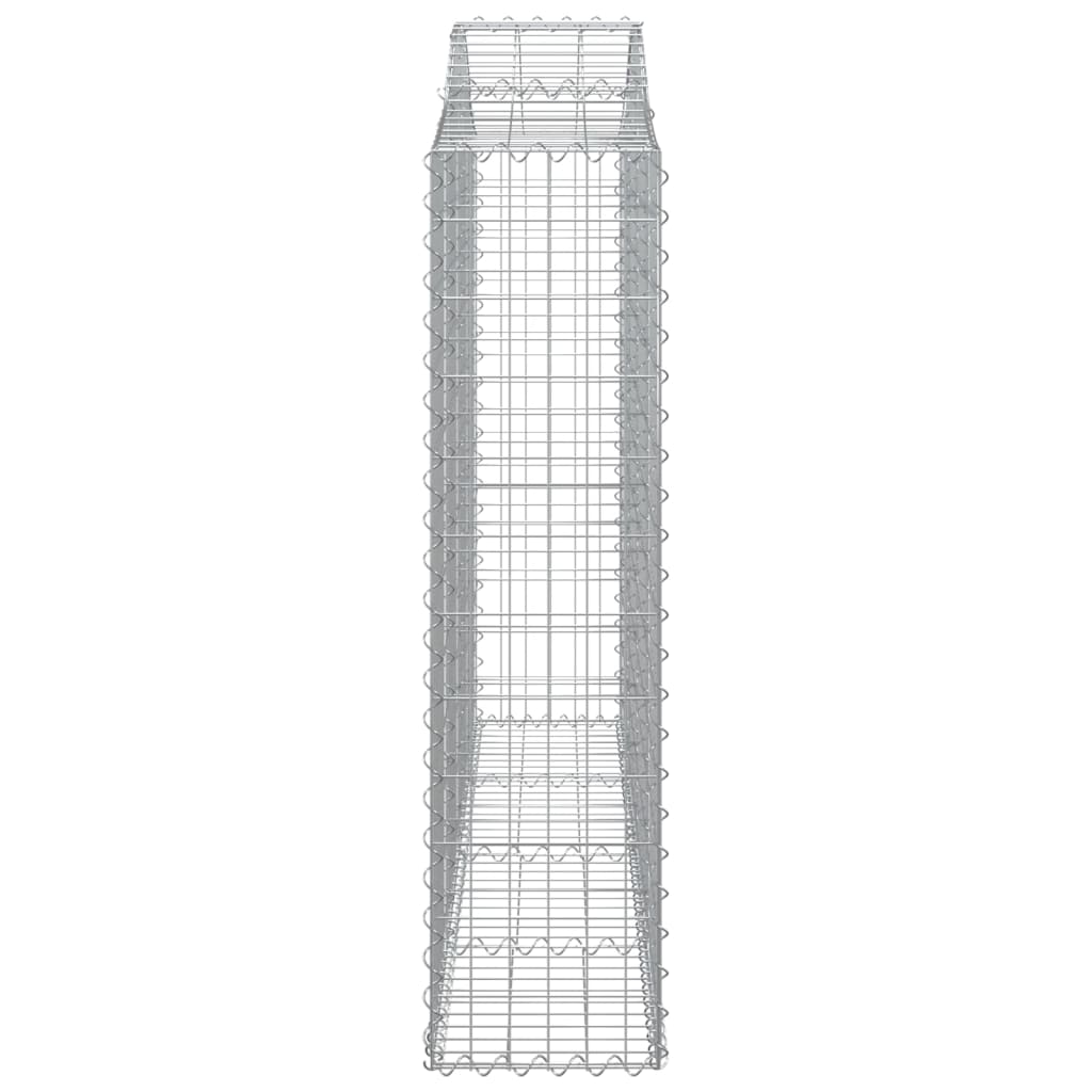 Gabionska košara s lukom 200x30x120/140 cm pocinčano željezo