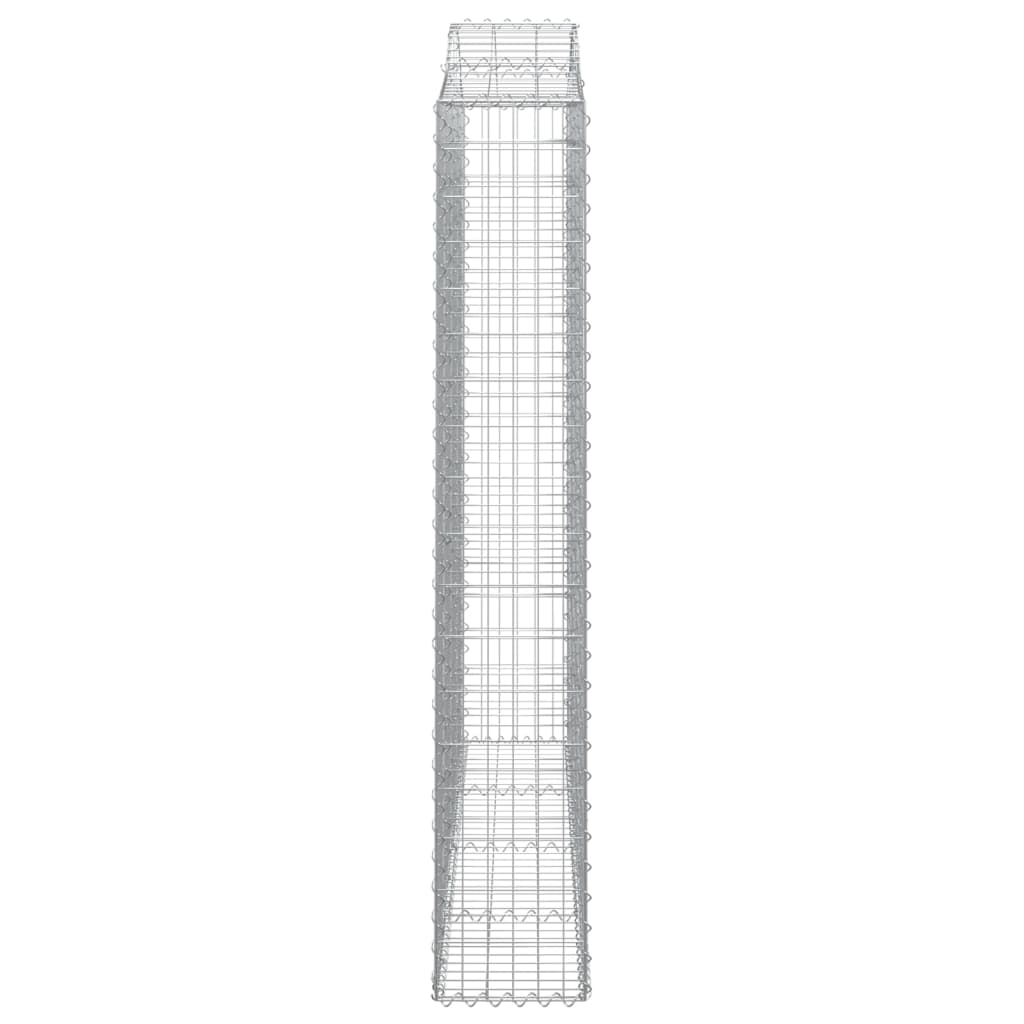 Gabionska košara s lukom 200x30x180/200 cm pocinčano željezo