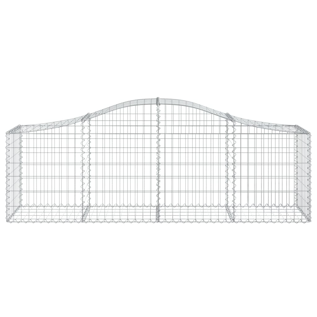 Gabionska košara s lukom 200x50x60/80 cm pocinčano željezo