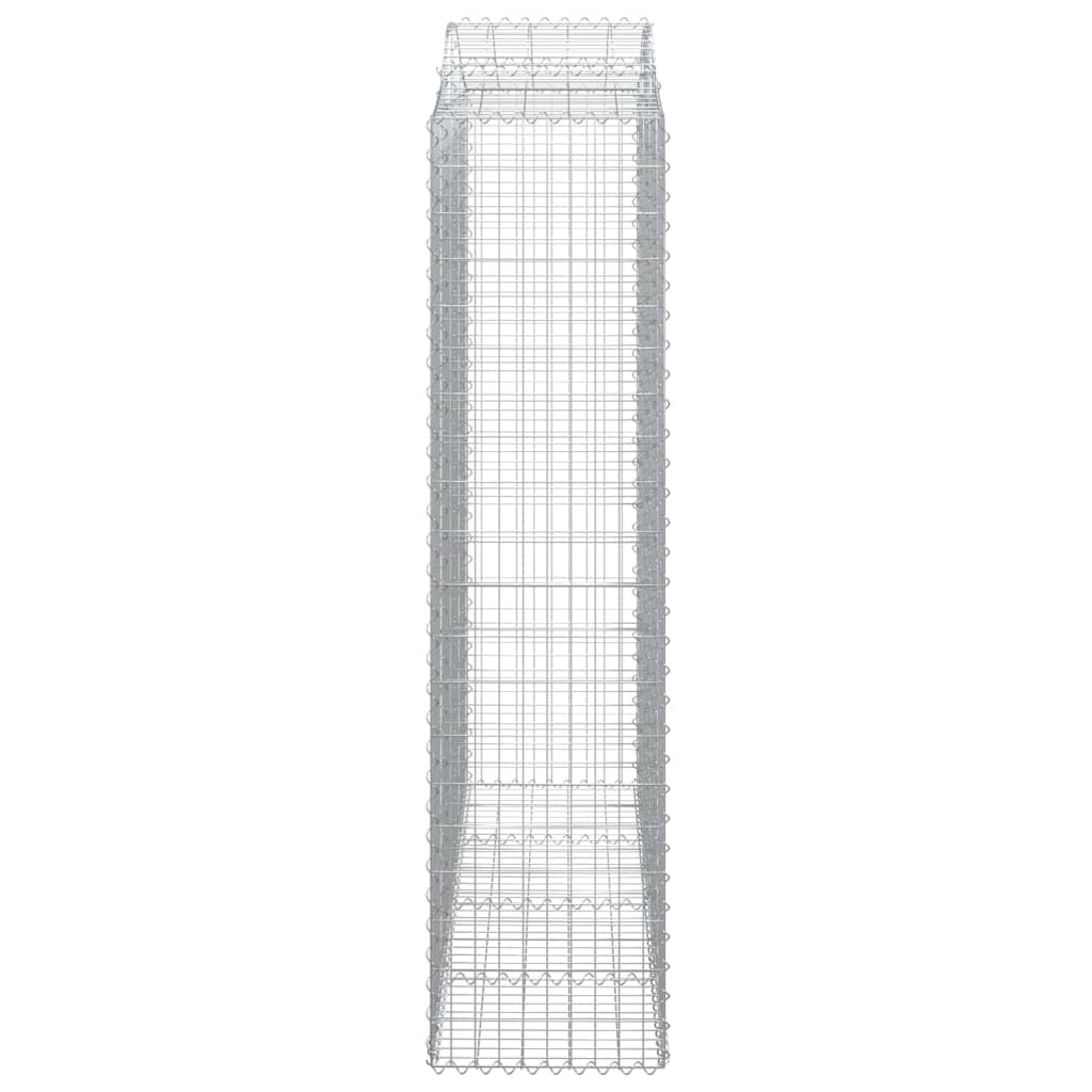 Gabionska košara s lukom 200x50x200/220 cm pocinčano željezo