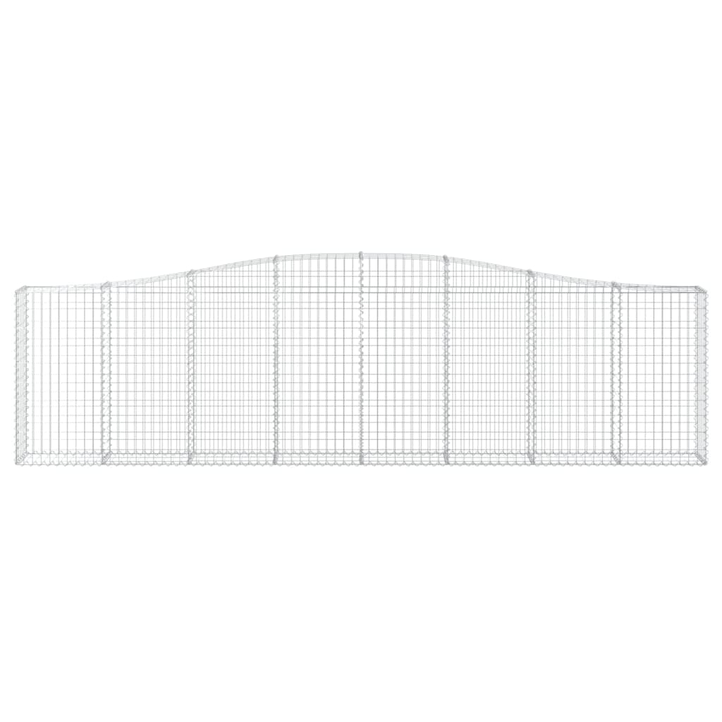 Gabionska košara s lukom 400x30x100/120 cm pocinčano željezo