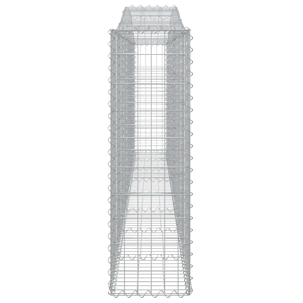 Gabionska košara s lukom 400x30x100/120 cm pocinčano željezo