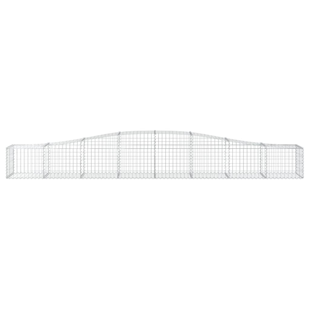 Gabionska košara s lukom 400x50x40/60 cm pocinčano željezo