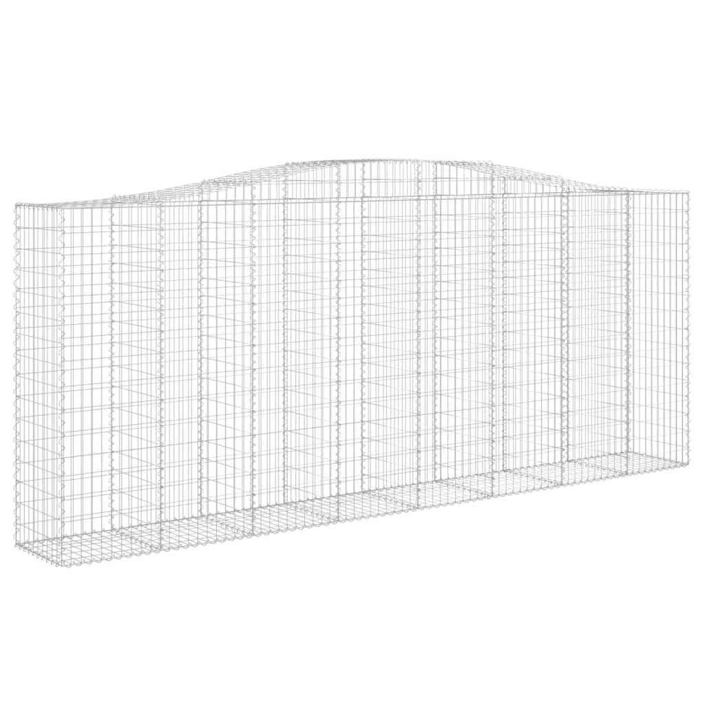 Gabionska košara s lukom 400x50x160/180 cm pocinčano željezo