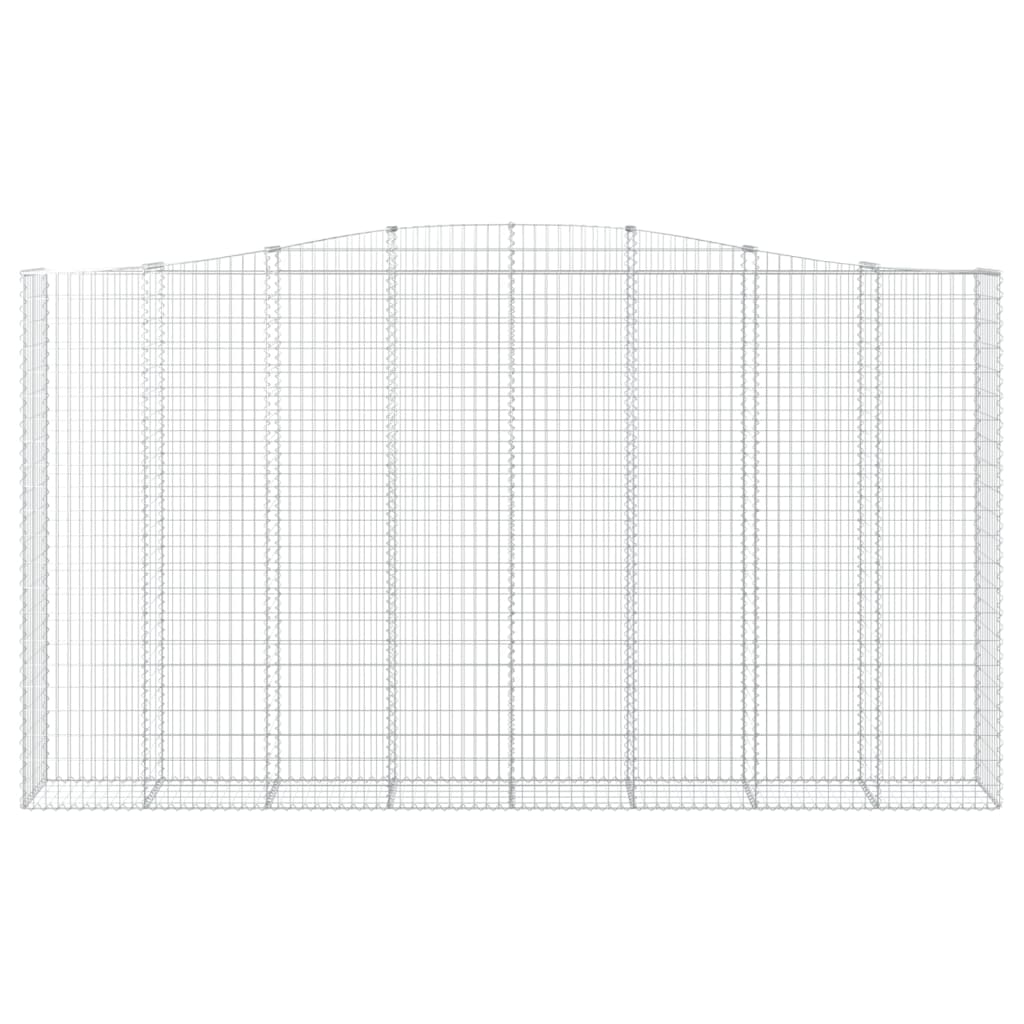 Gabionska košara s lukom 400x50x220/240 cm pocinčano željezo