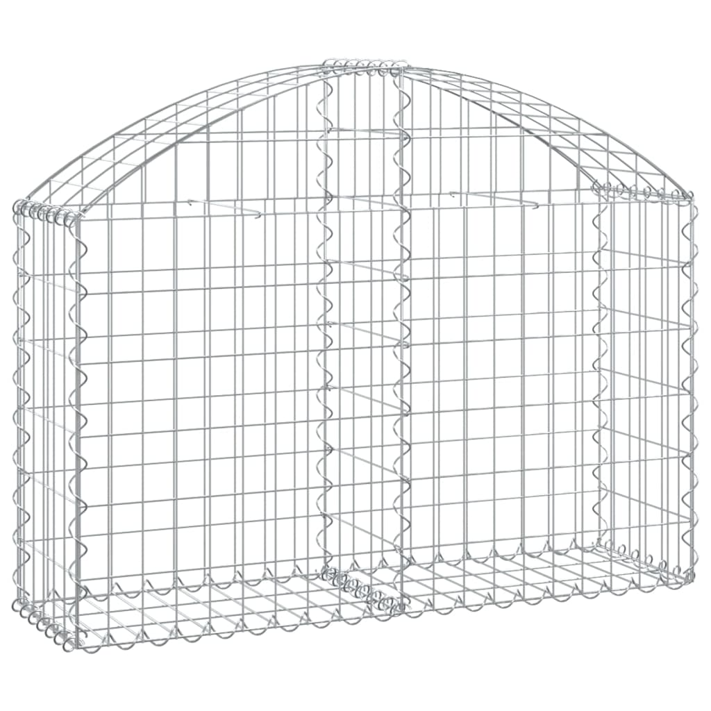 Gabionska košara s lukom 100 x 30 x 60/80 cm pocinčano željezo