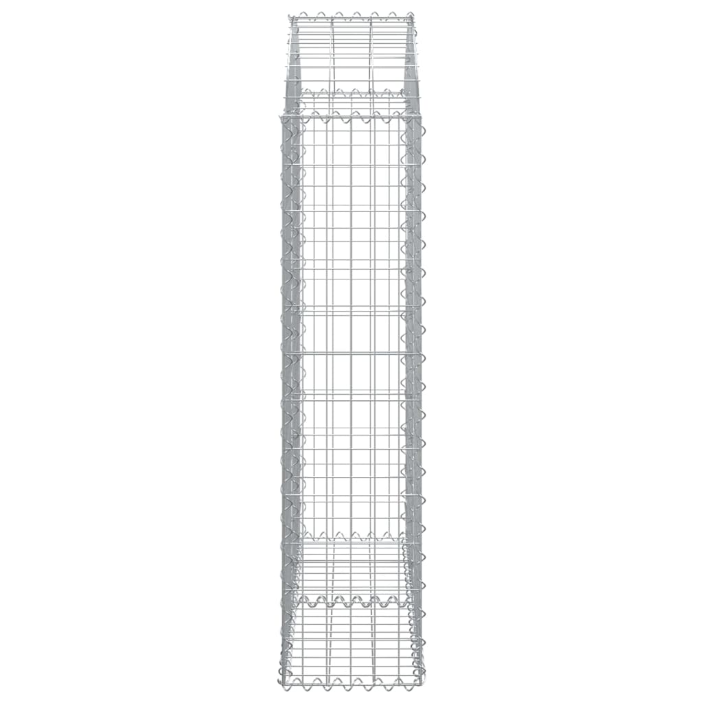 Gabionska košara s lukom 100x30x120/140 cm pocinčano željezo