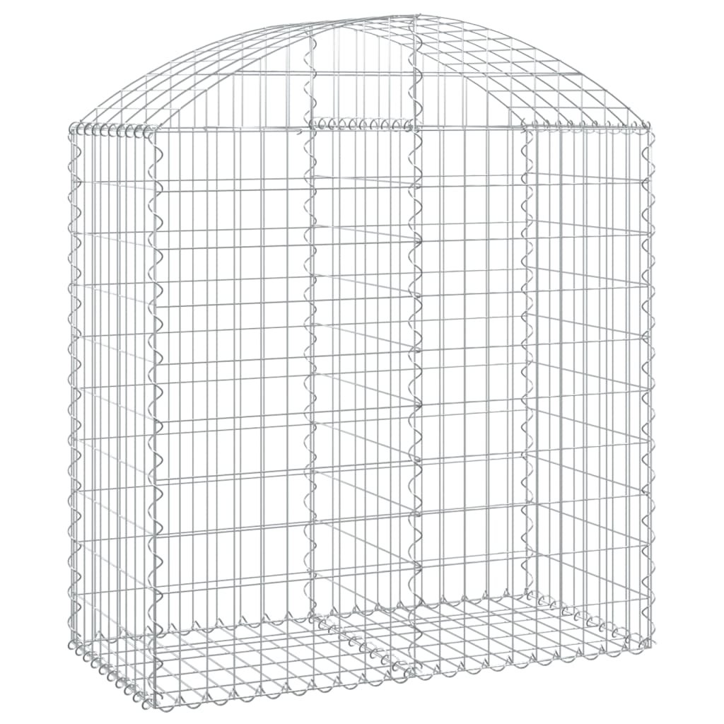 Gabionska košara s lukom 100x50x100/120 cm pocinčano željezo