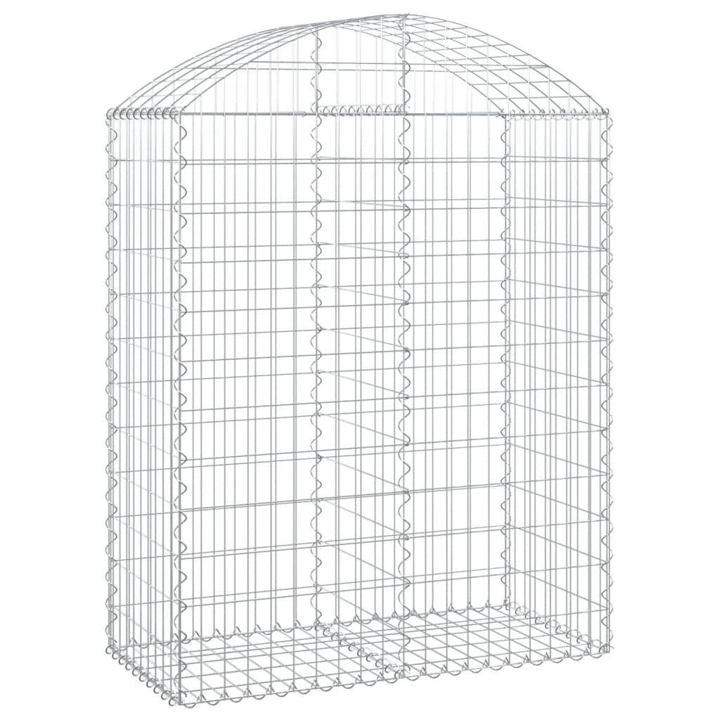Gabionska košara s lukom 100x50x120/140 cm pocinčano željezo