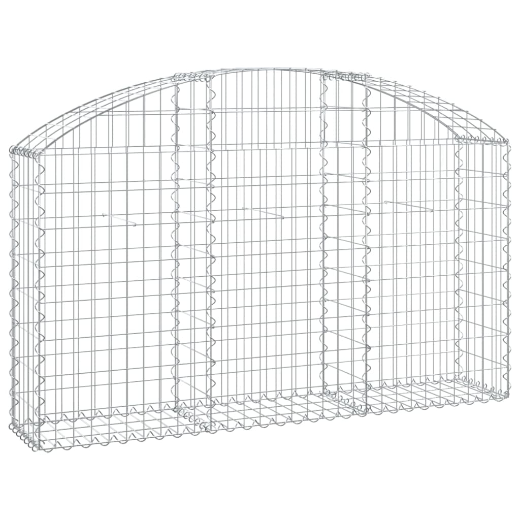 Gabionska košara s lukom 150 x 30 x 80/100 cm pocinčano željezo