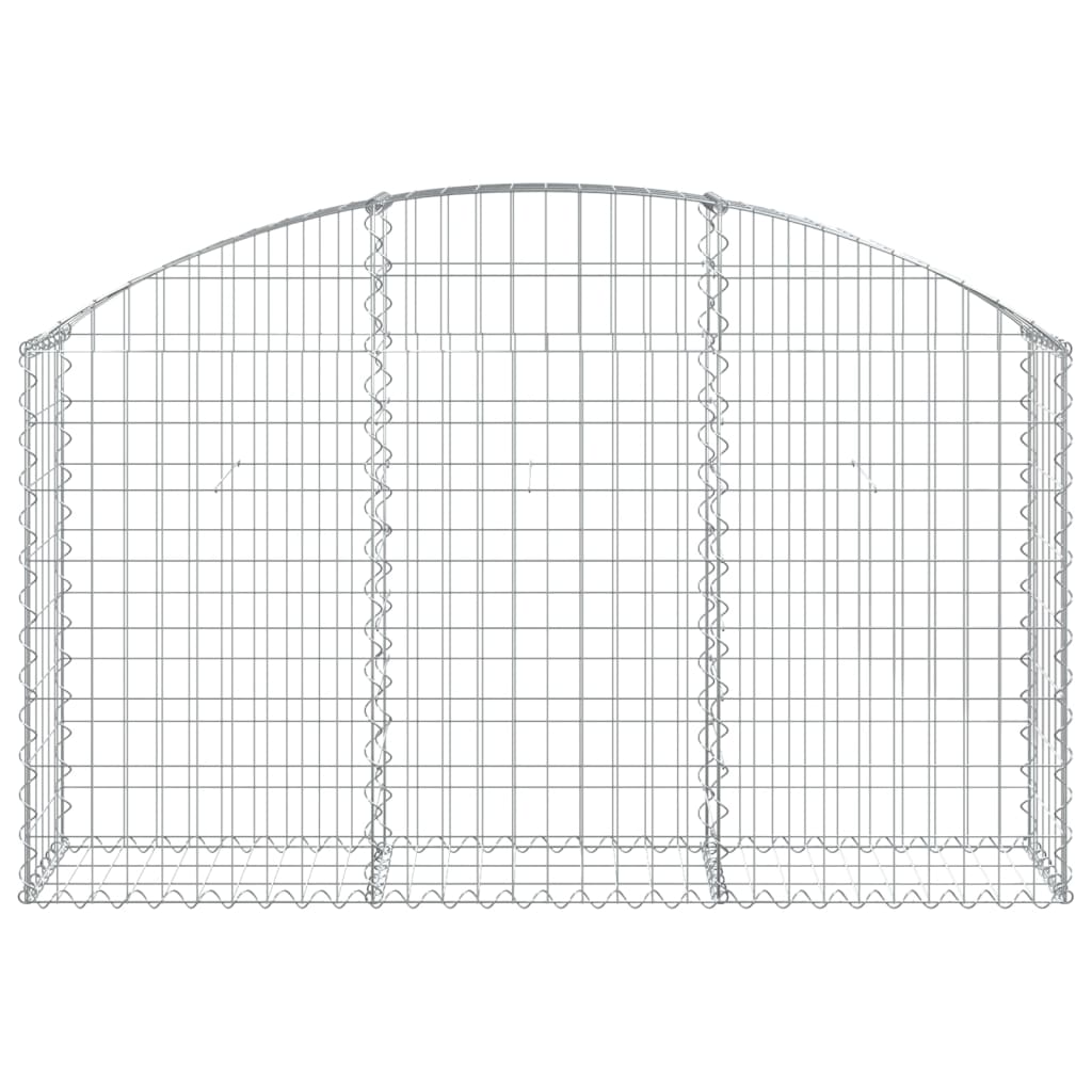 Gabionska košara s lukom 150 x 30 x 80/100 cm pocinčano željezo