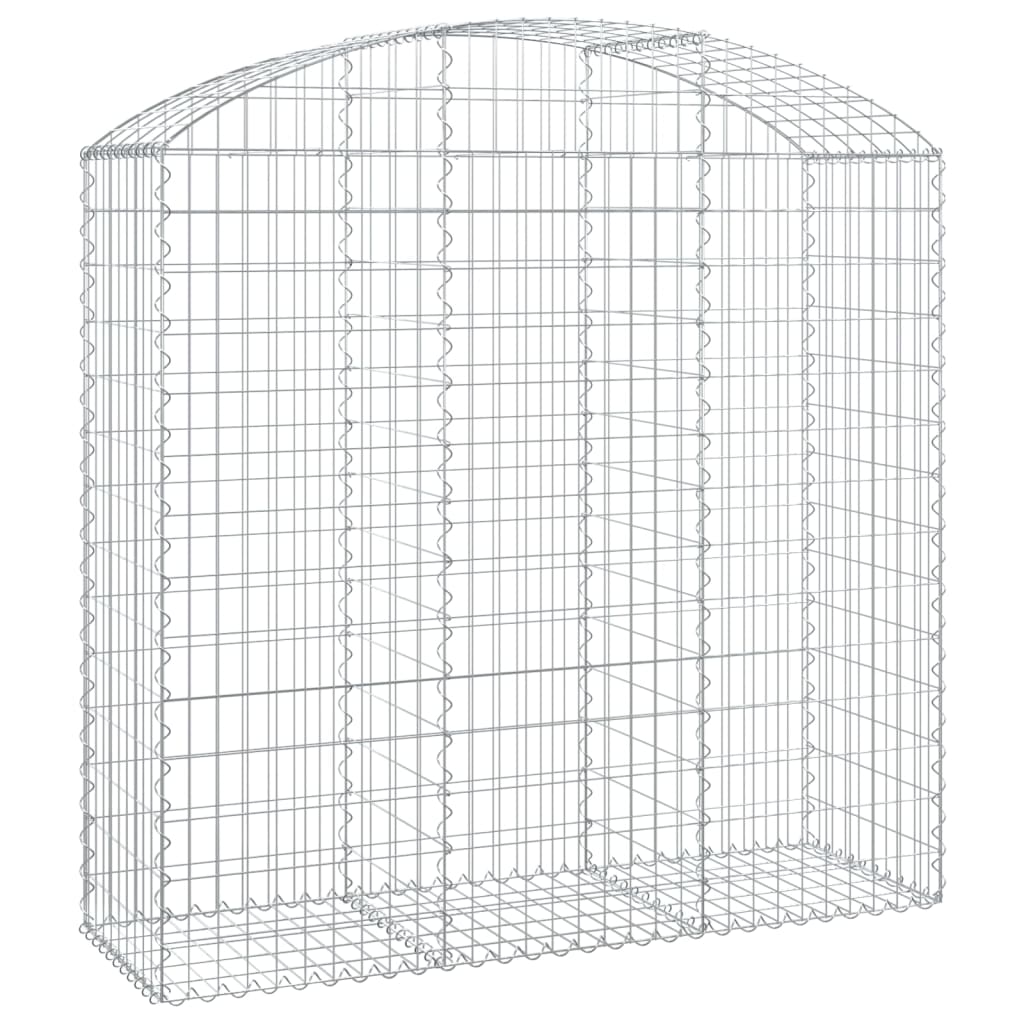 Gabionska košara s lukom 150x50x140/160 cm pocinčano željezo