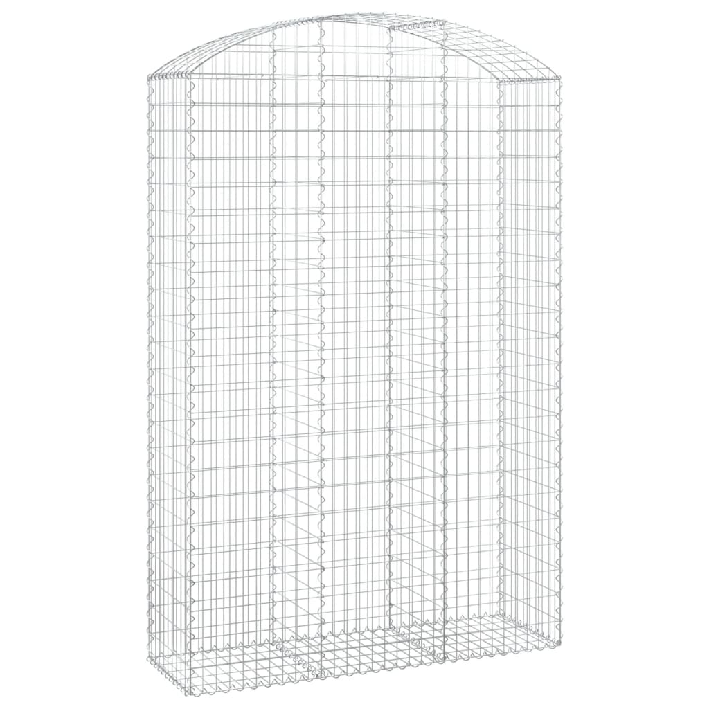 Gabionska košara s lukom 150x50x220/240 cm pocinčano željezo
