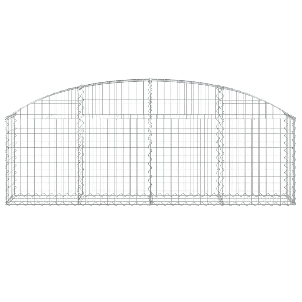 Gabionska košara s lukom 200 x 30 x 60/80 cm pocinčano željezo