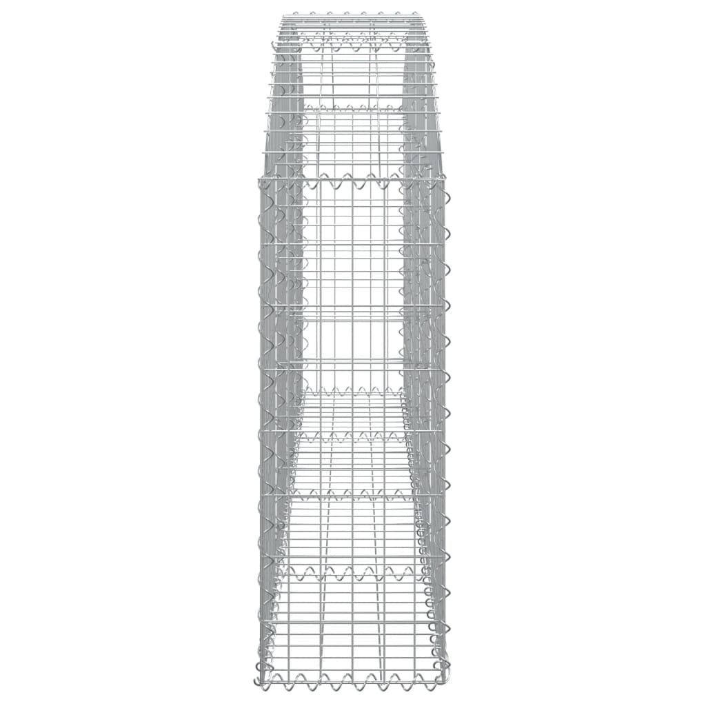 Gabionska košara s lukom 200 x 30 x 80/100 cm pocinčano željezo