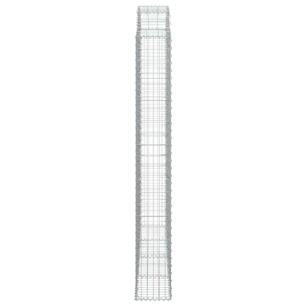 Gabionska košara s lukom 200x30x220/240 cm pocinčano željezo