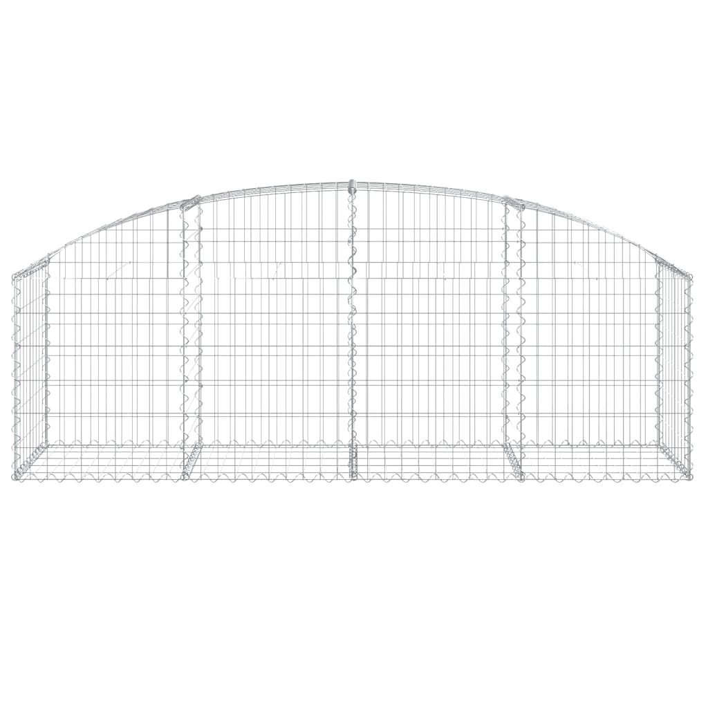 Gabionska košara s lukom 200x50x60/80 cm pocinčano željezo