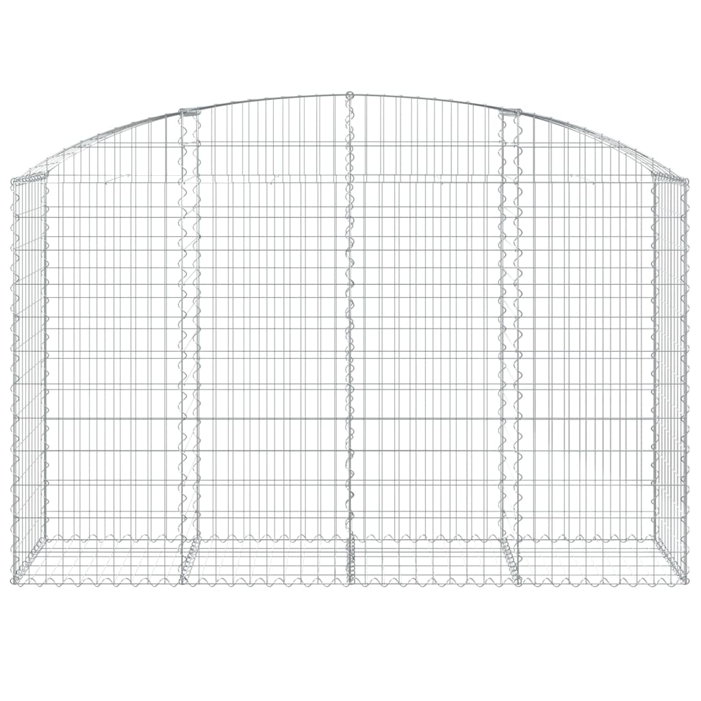 Gabionska košara s lukom 200x50x120/140 cm pocinčano željezo