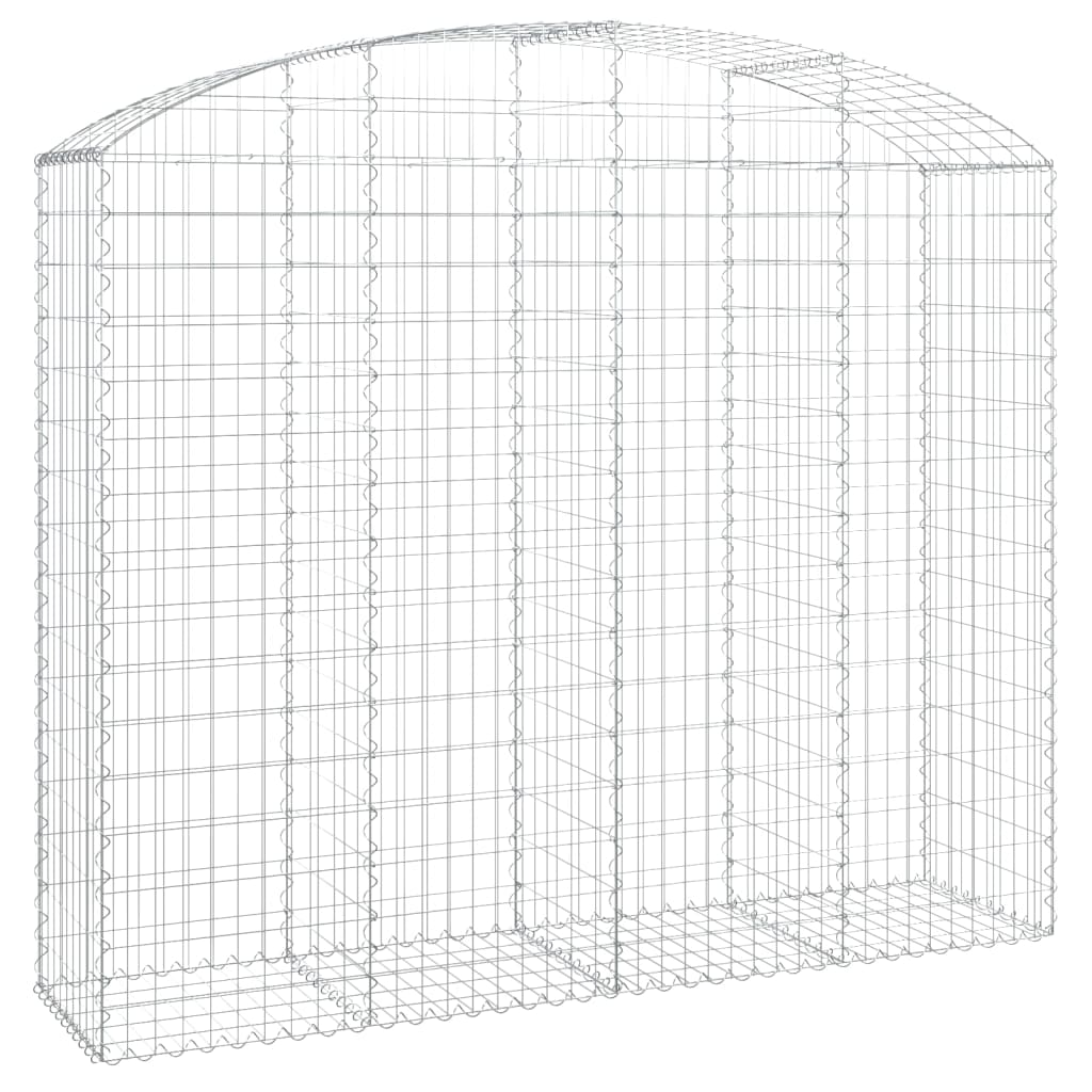 Gabionska košara s lukom 200x50x160/180 cm pocinčano željezo