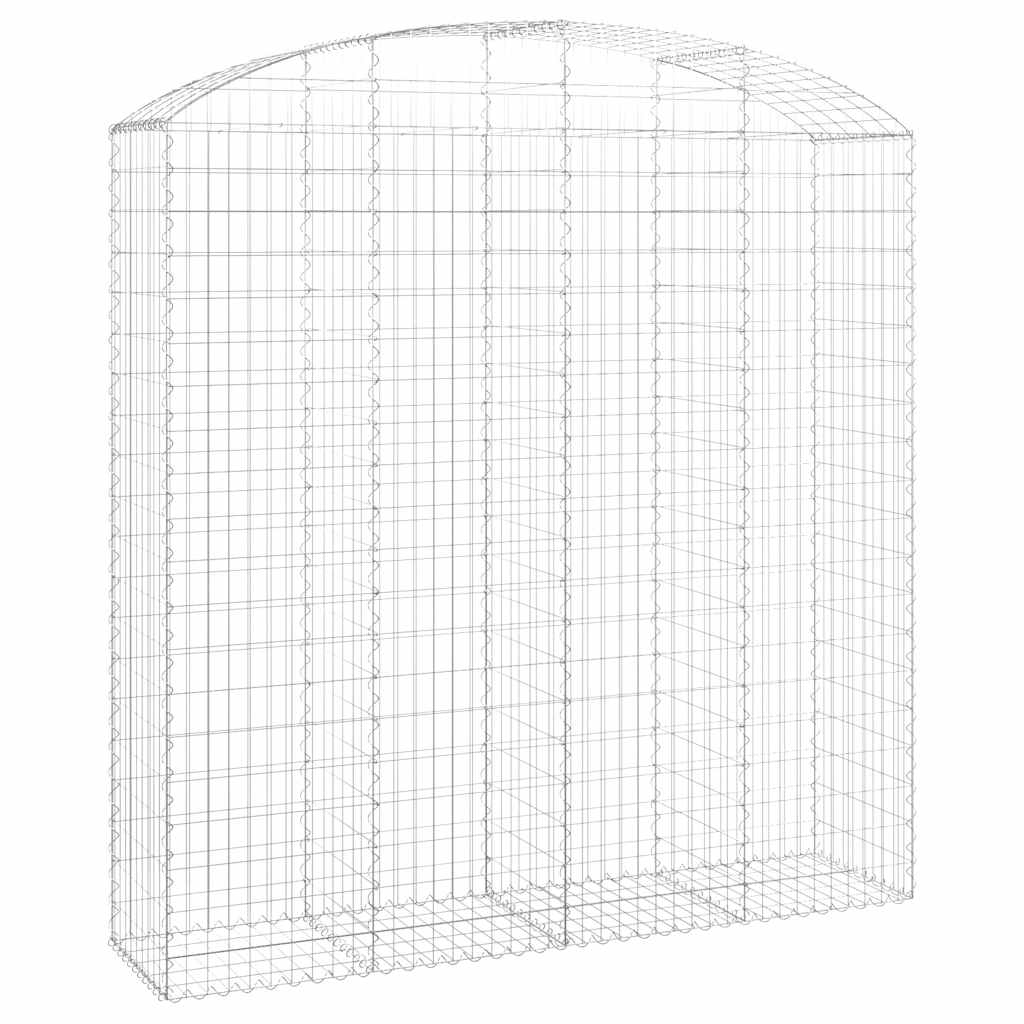 Gabionska košara s lukom 200x50x200/220 cm pocinčano željezo