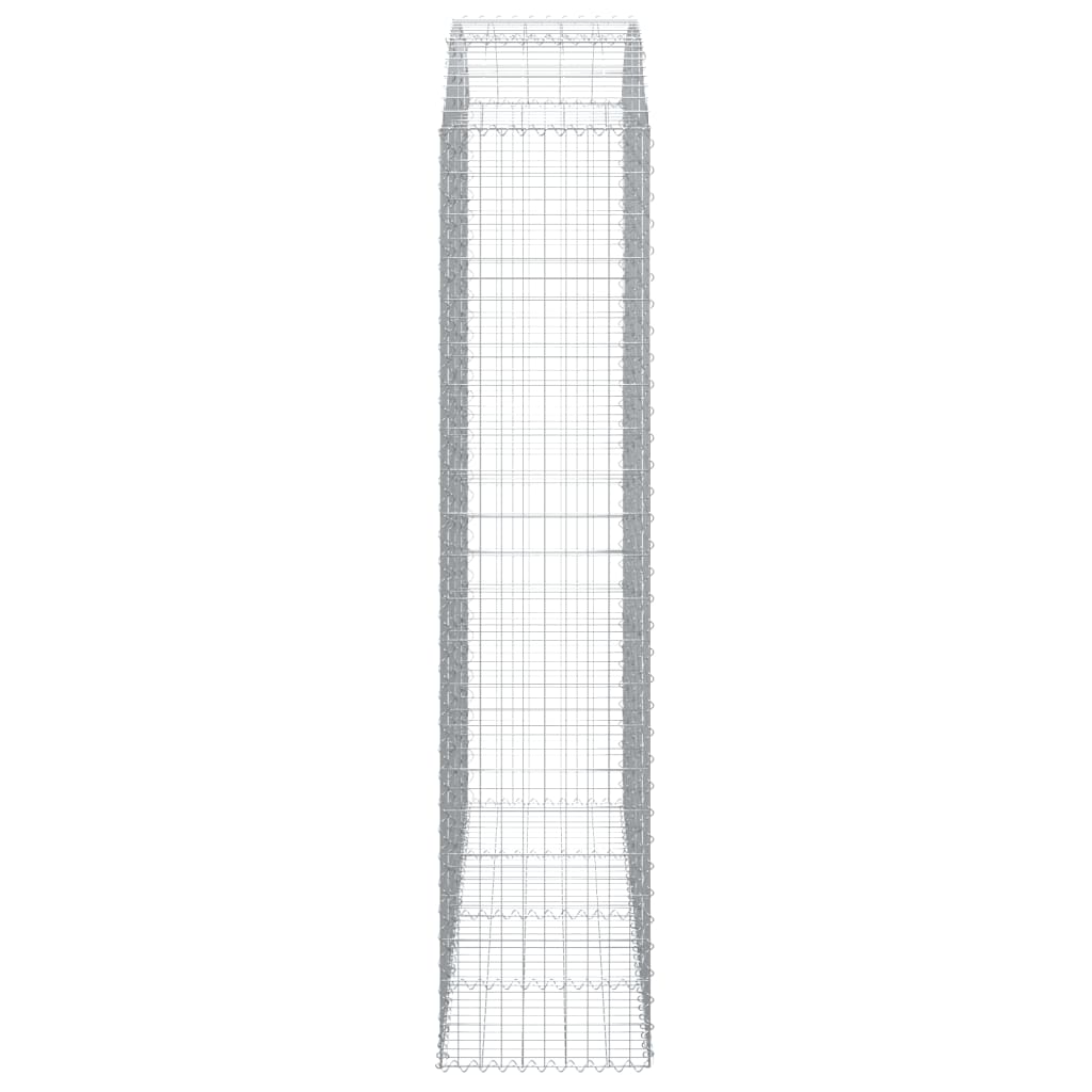 Gabionska košara s lukom 200x50x220/240 cm pocinčano željezo
