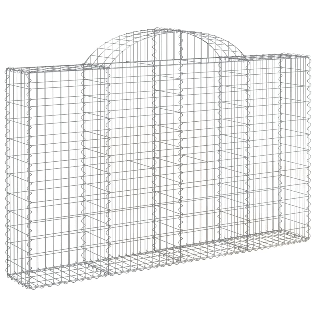 Gabionska košara s lukom 200x30x120/140 cm pocinčano željezo