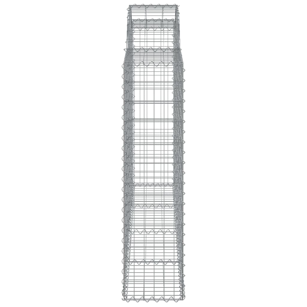 Gabionska košara s lukom 200x30x120/140 cm pocinčano željezo