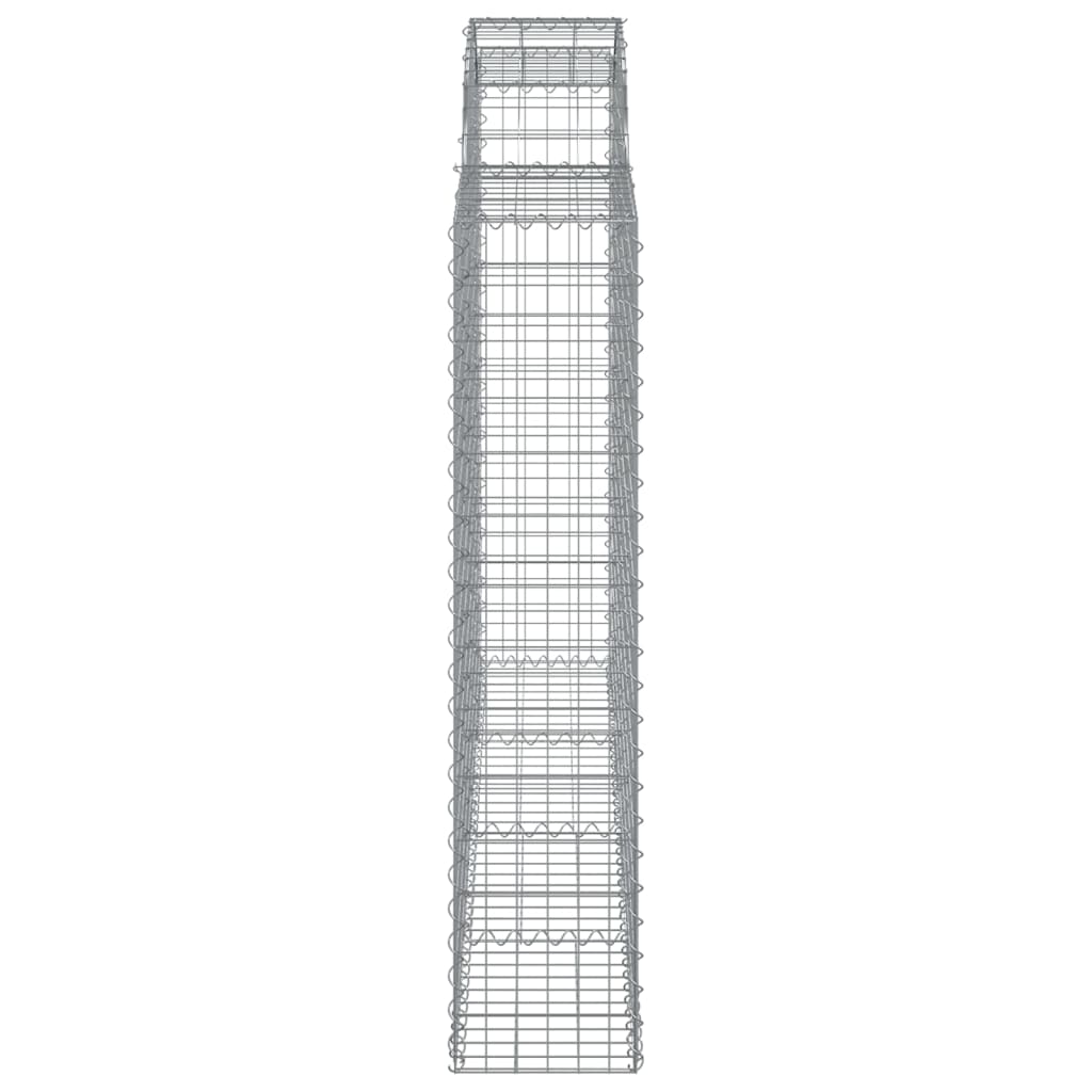 Gabionska košara s lukom 200x30x140/160 cm pocinčano željezo