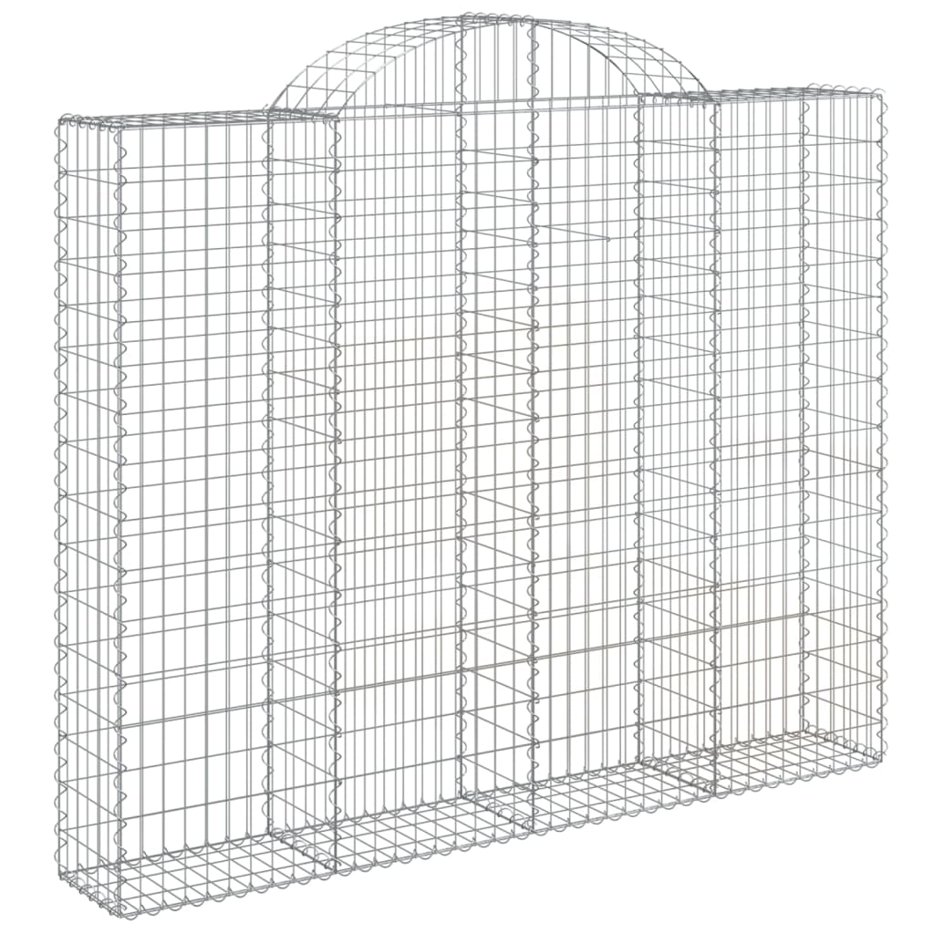 Gabionska košara s lukom 200x30x160/180 cm pocinčano željezo