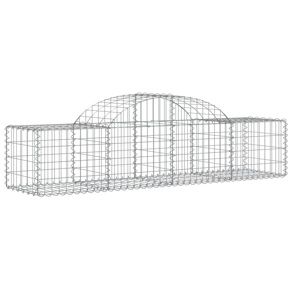 Gabionska košara s lukom 200x50x40/60 cm pocinčano željezo
